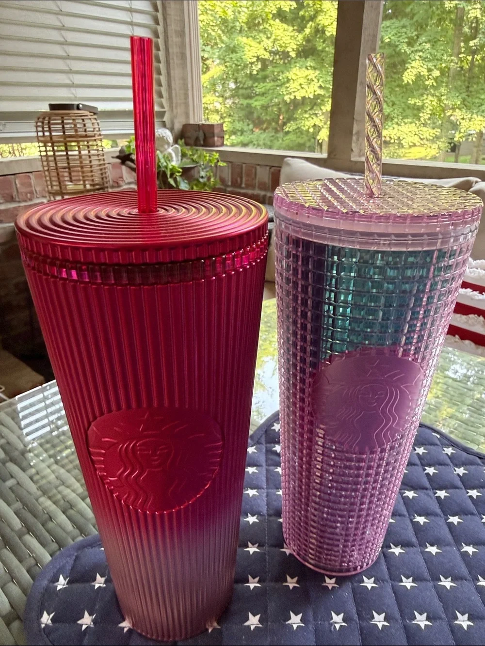 2 New Starbucks tumblers 24oz